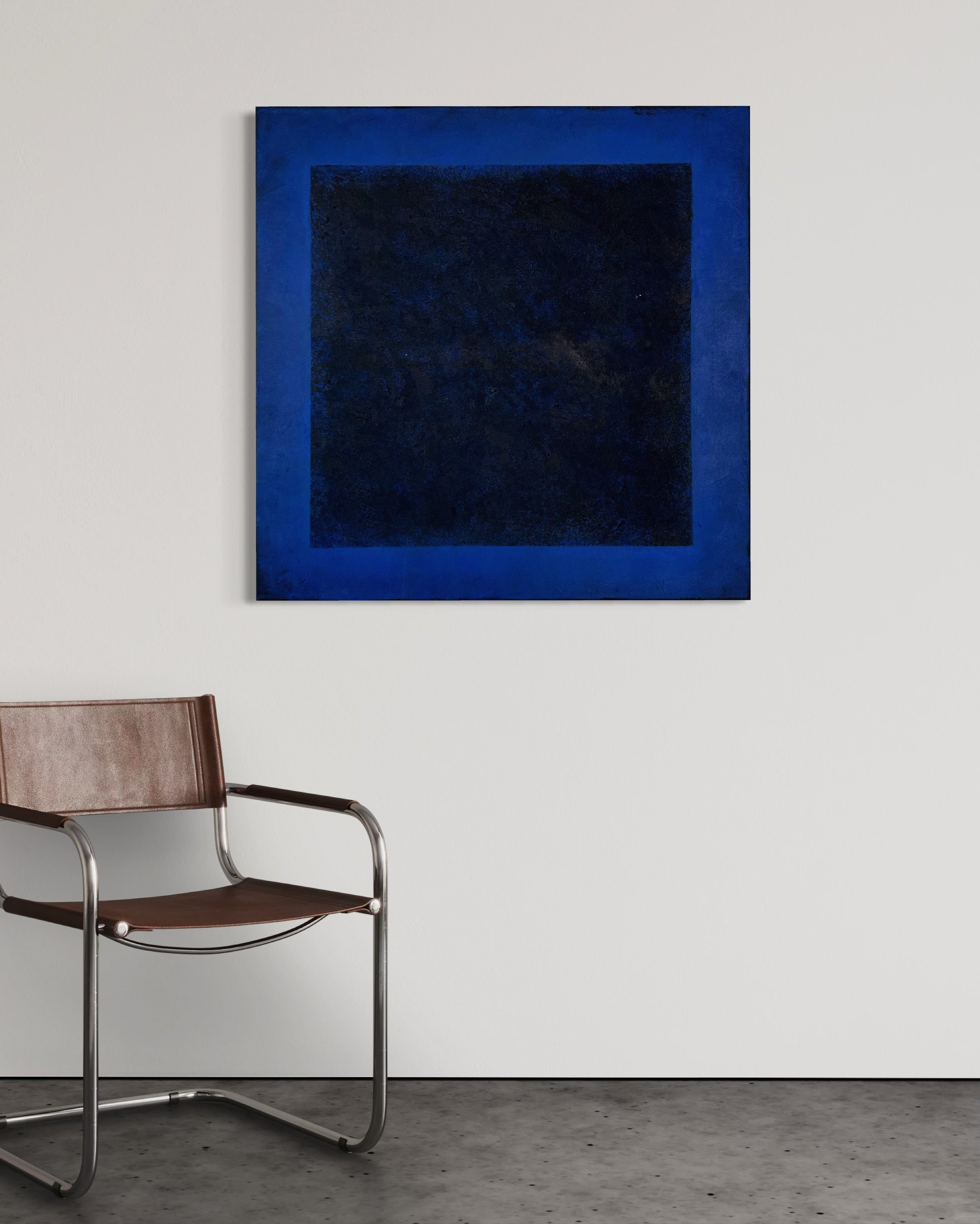 Luminous Blue Cube